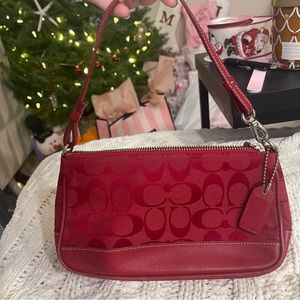 Vintage red coach demi